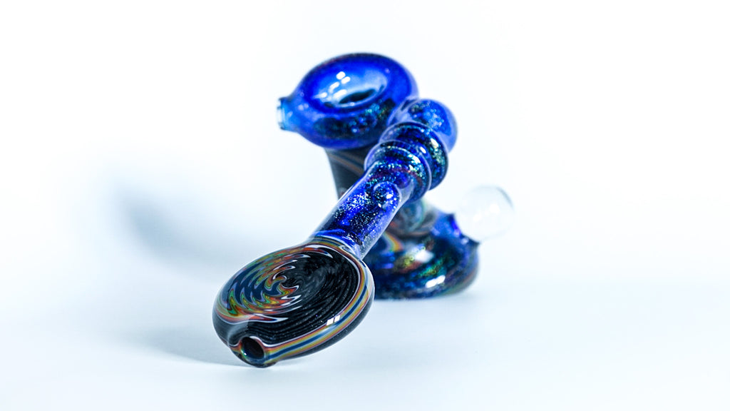 (L) WigWag Dichroic Side Car (Black Light Purple, Black, Orange, Blue, Green)